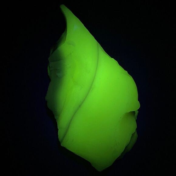 Burmese Pink Art Glass Cullet Uranium Glowing Layered Slag Glass‎ #4GX262 - Picture 6 of 13